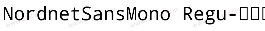 NordnetSansMono Regu字体转换